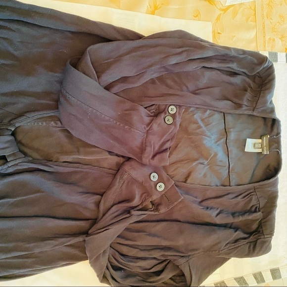 Universal Standard Rivers Wrap Dress Black Long Sleeve size 3XS US 2/4 Small - Picture 7 of 9